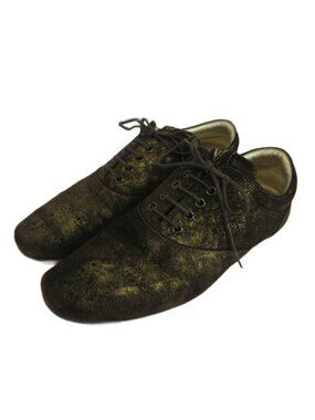 Louis Vuitton Glitter Suede Lace Up Oxfords Lace-up Sneakers Low Cut